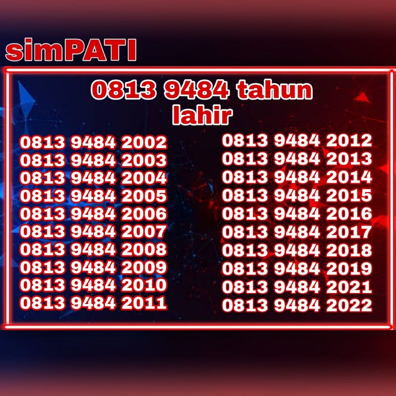 Nomor cantik simpati Nomer telkomsel cantik seri angka naik 123456 perdana telkomsel super rapih