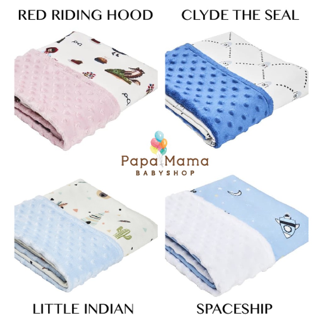 Cottonseeds Baby Blanket Selimut Bayi Motif Super Soft Warm Premium