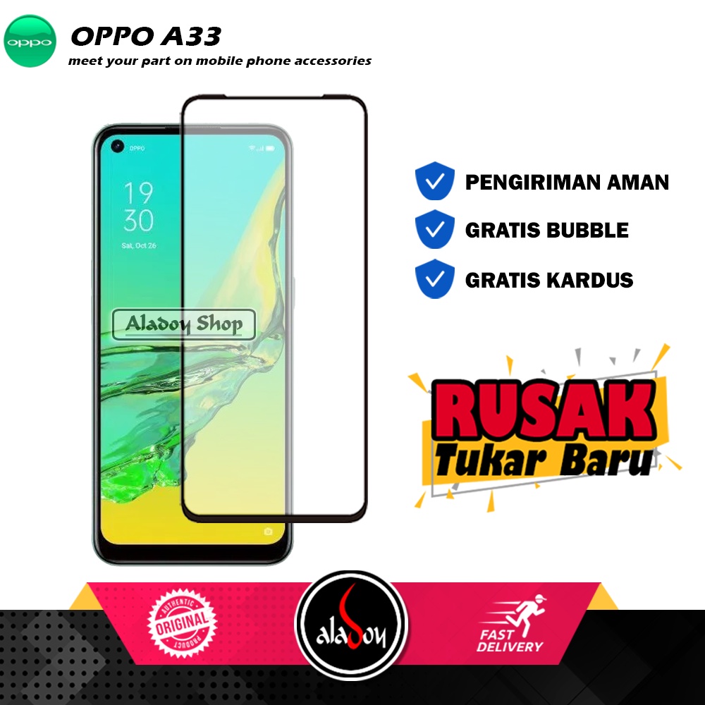 Tempered Glass Oppo A33 Anti Gores Layar Screen Protector