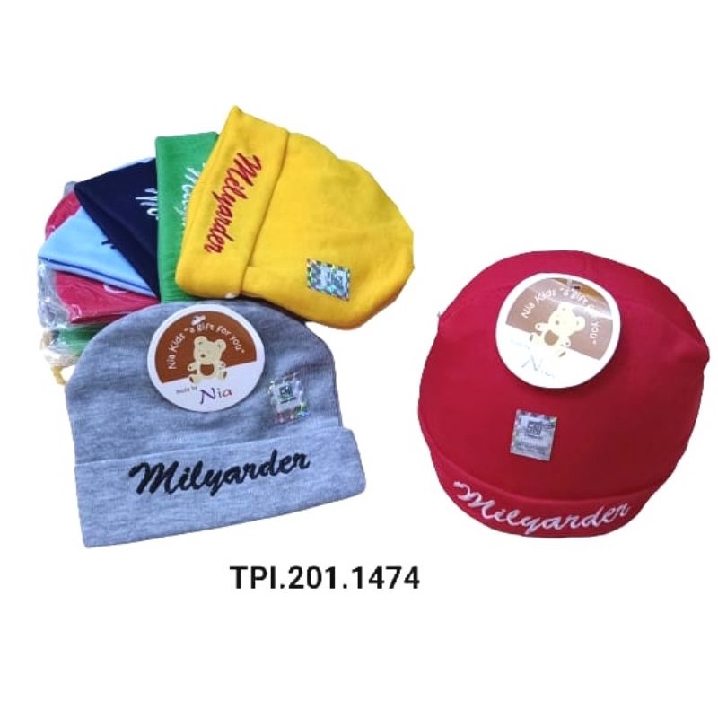 Topi bayi halus 0-4 bulan / kupluk baby penghangat kepala