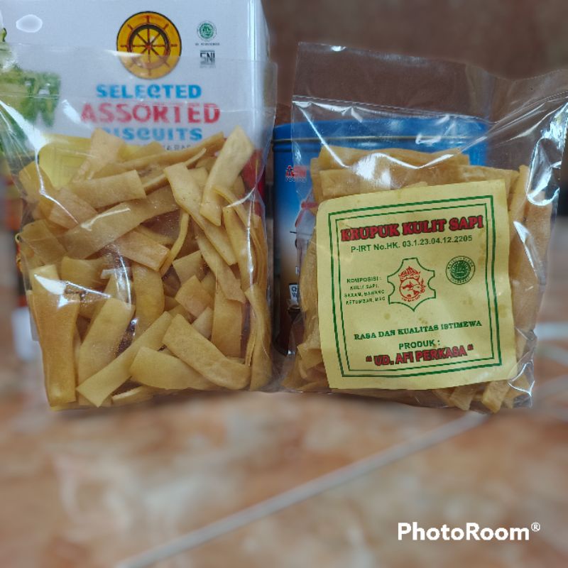 

krecek Rambak stik lebar krupuk kulit sapi (250gr)