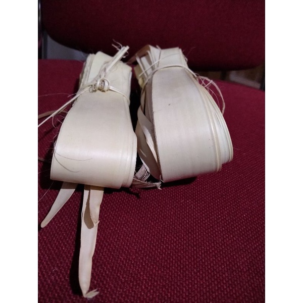 Daun Lontar Siap pakai Bahan Kepikan Slompret 15 lembar per ikat