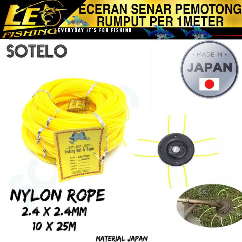 ECERAN SENAR PEMOTONG RUMPUT SOTELO 2.4X2.4 SENAR PEMOTONG RUMPUT MATERIAL JAPAN