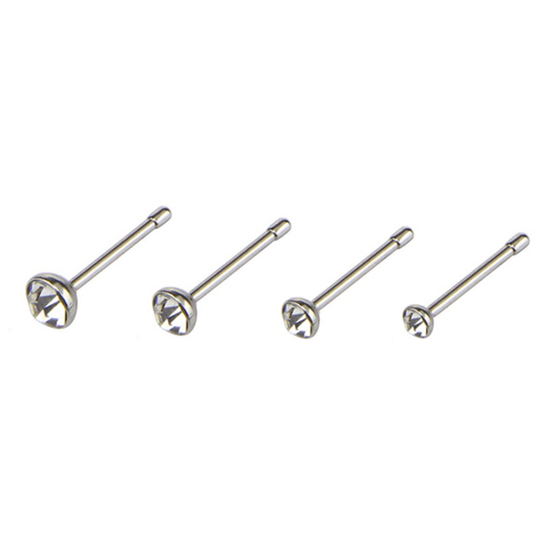 14pcs / set Anting Tindik Hidung Bahan Stainless Steel