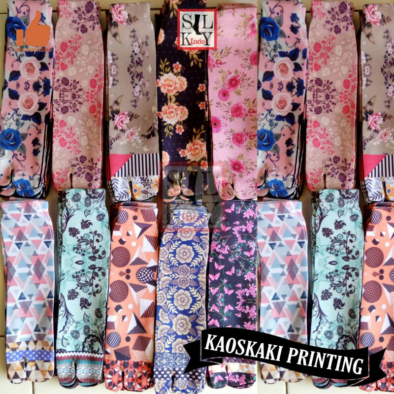 KAOSKAKI MUSLIMAH FULL PRINT NO B12