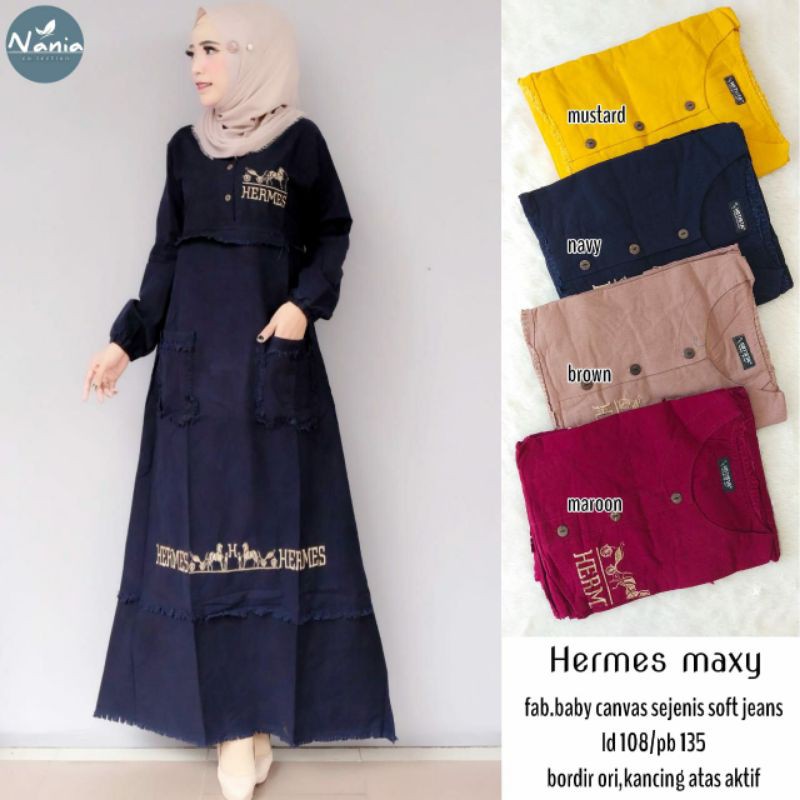 gamis Hermes maxy