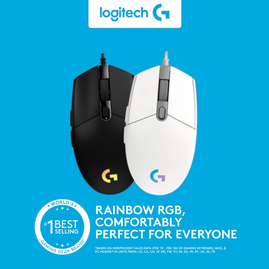 LOGITECH G102 LIGHTSYNC RGB PRODIGY MOUSE GAMING MACRO WIRED G 102