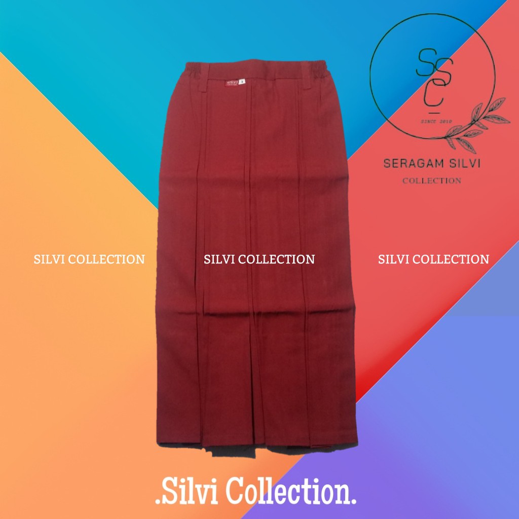 Seragam SD Rok Panjang Double Rempel Merah - Rok Adumanis - Seragam Sekolah