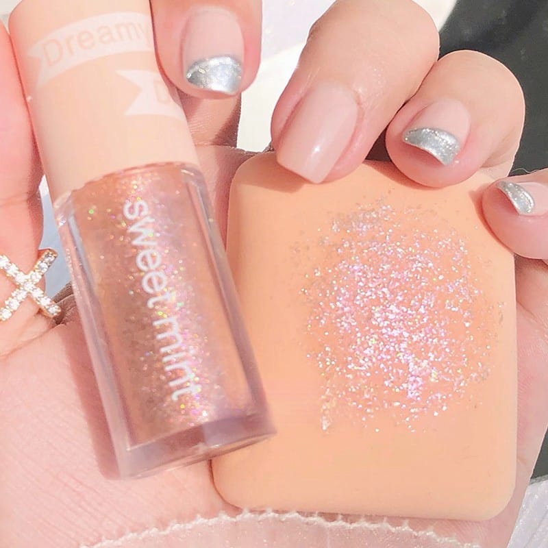 [ HARGA PROMO ] 𝐄𝐘𝐄𝐒𝐇𝐀𝐃𝐎𝐖 - SWEET MINT Liquid Glitter Eyeshadow Cair Korea