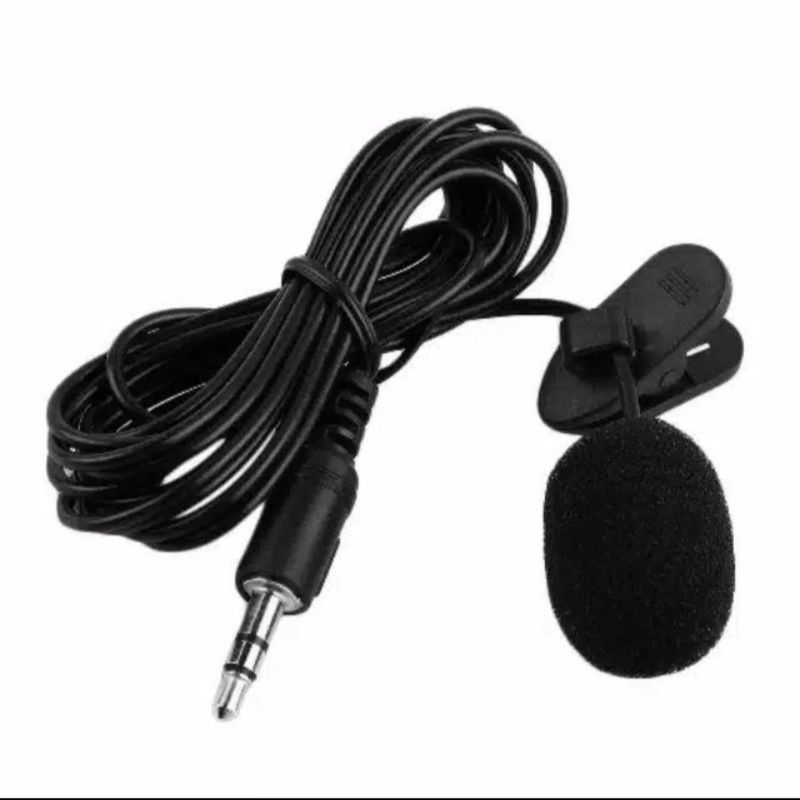 Paket Mic Clip On + Audio Splitter U 3.5 mm / Microphone Youtuber Audio Vlogger