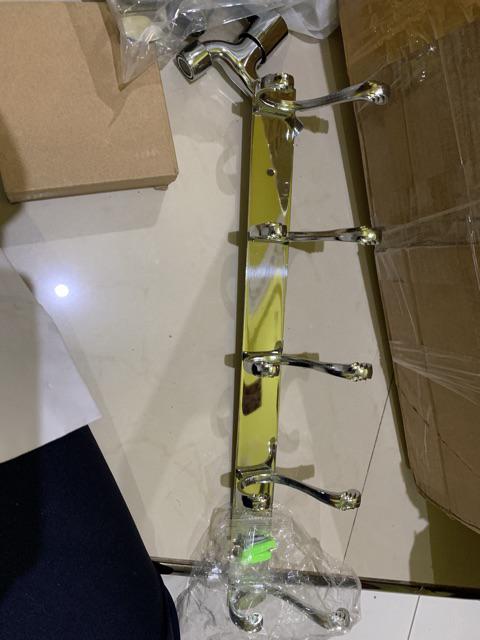 Gantungan Baju / Kapstok 5 Kait Stainless Tebal 45cm