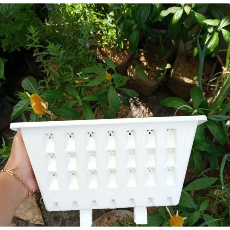 Pot argo 02, panjang 25cm, pot dinding, pot tempel, tanaman merambat