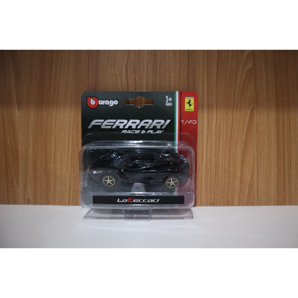 Diecast Burago Ferrari skala 1/43 La Ferrari Black