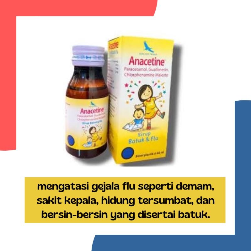 ANACETINE SIRUP 60ml obat batuk flu