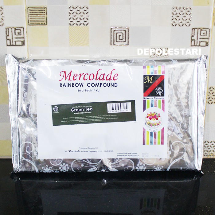 

Mercolade Green Tea Compound 1kg - Cokelat Batangan
