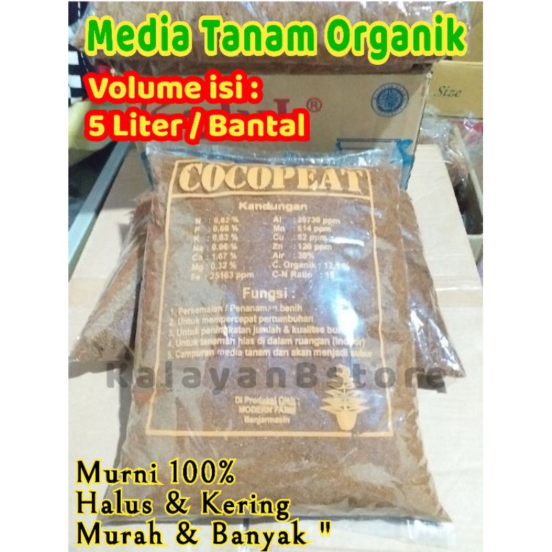 Cocopeat Murni Media Semai Microgreen Shopee Indonesia
