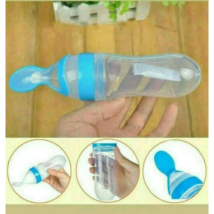 BAROKAH Botol Sendok MPASI Bayi ASI Seperti Nuby Squeeze Feeder Baby susu dot