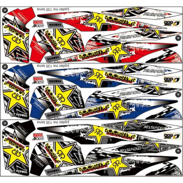 Striping motor ~ sticker motor ~ lis jupiter mx lama ojmx 2007-2010 rockstar