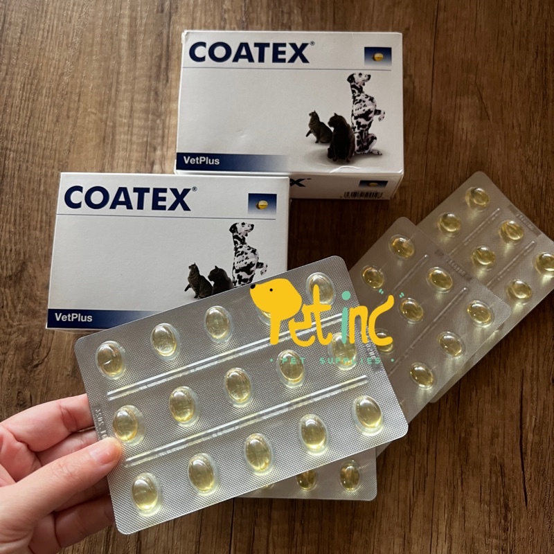 VetPlus Coatex for Hair and Skin Care for Dogs and Cats in Capsules - harga per 1 PCS