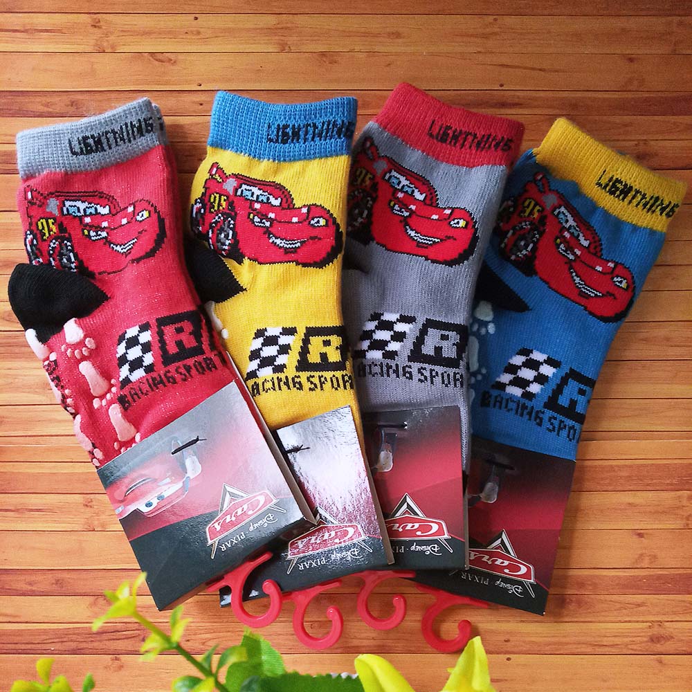 Kaos Kaki Anak Disney Sz 13-14 / 1-2 th Antislip Mundo - Cars 1 NC001