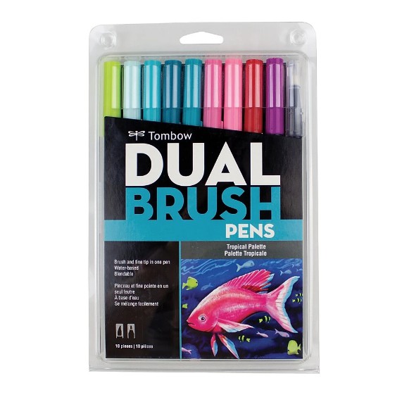 Tombow Dual Brush Pens Set - Tropical