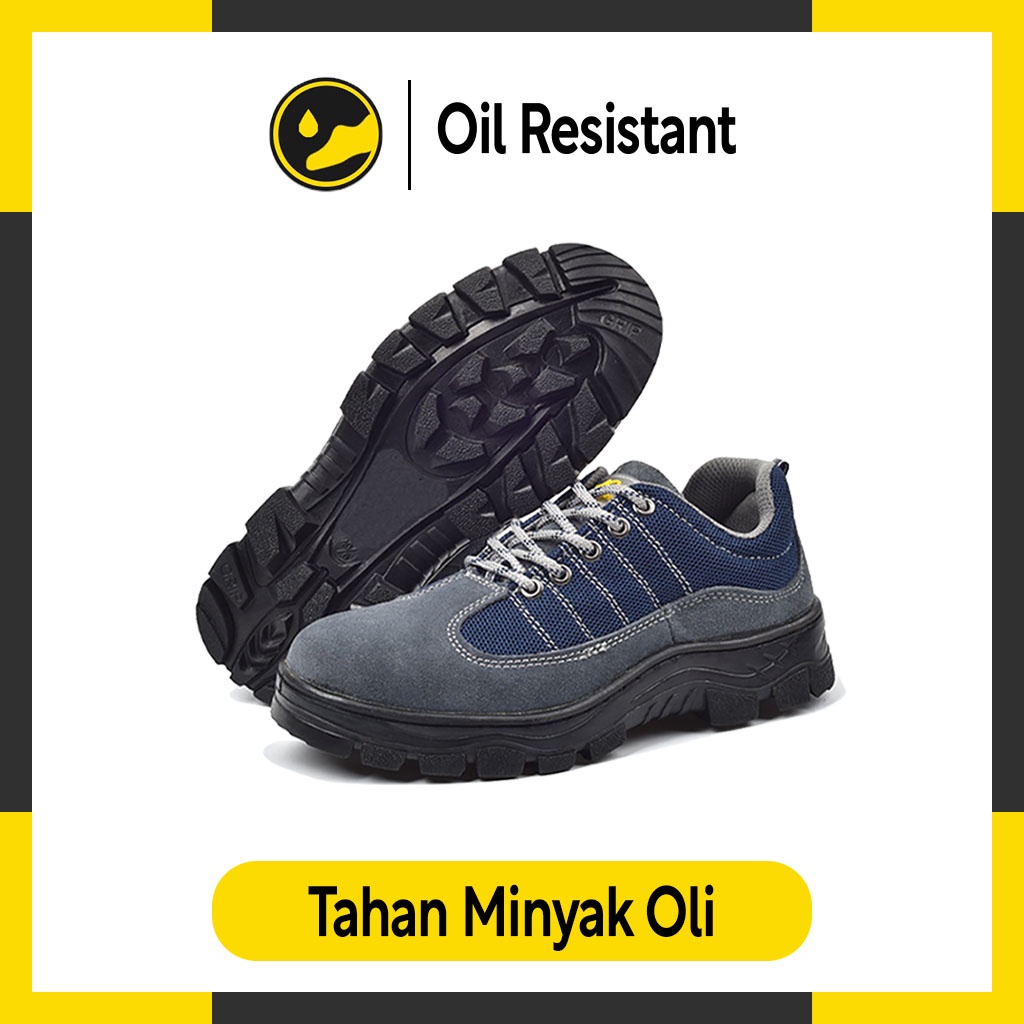 Sepatu Safety Ujung Besi Sepatu Septi Sepatu Sefty Sepatu Safety Shoes Low Cut - SSSLC09