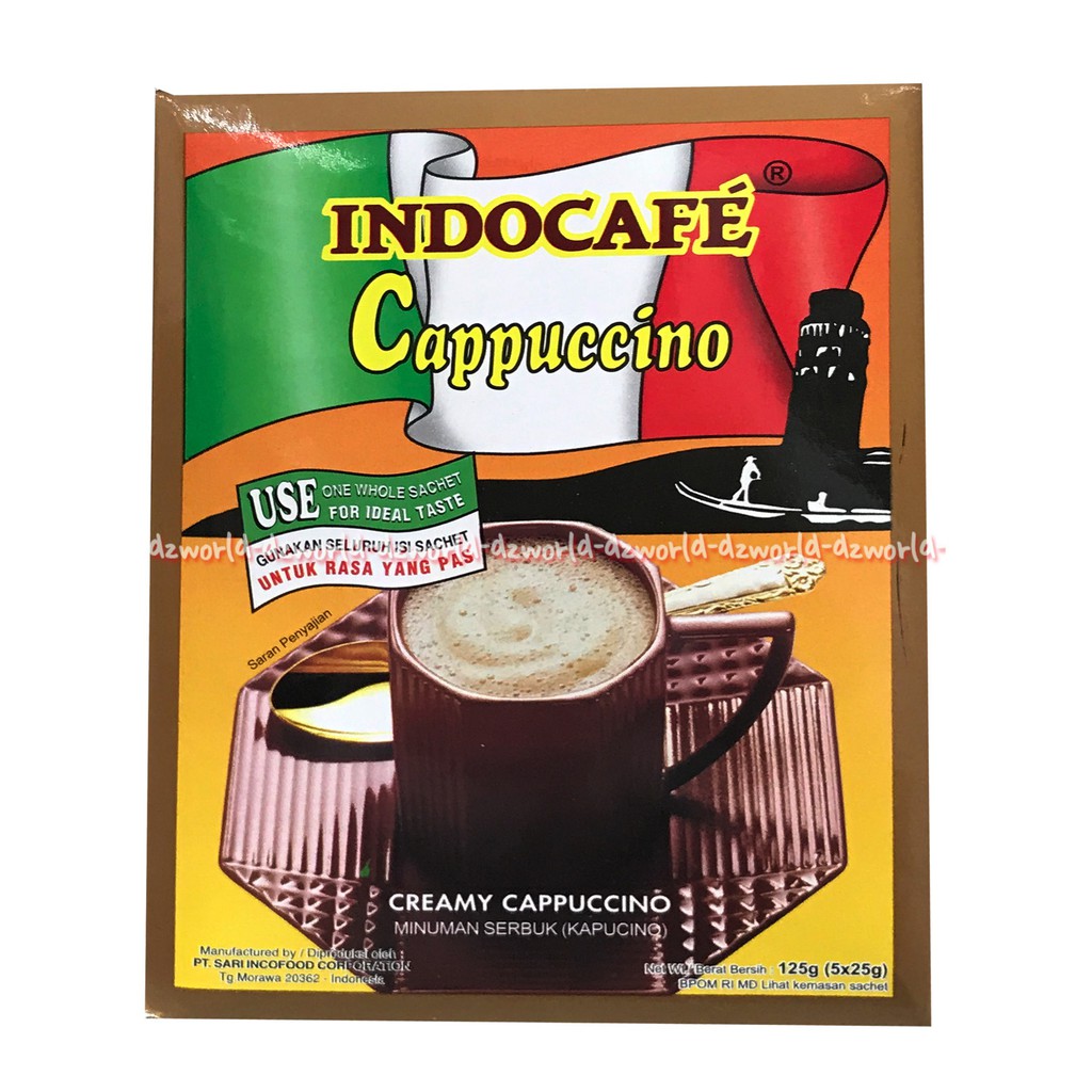 Indocafe Cappucino Isi 5 Sachet Kopi Instan Kapucino Dengan Citarasa Yang Nikmat Indo cafe Capucino 5pcs