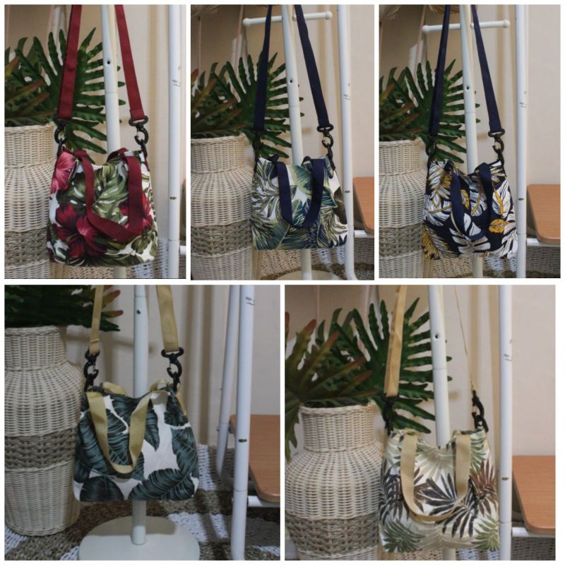 SLING BAG KANVAS MINI TAS SELEMPANG KANVAS WANITA