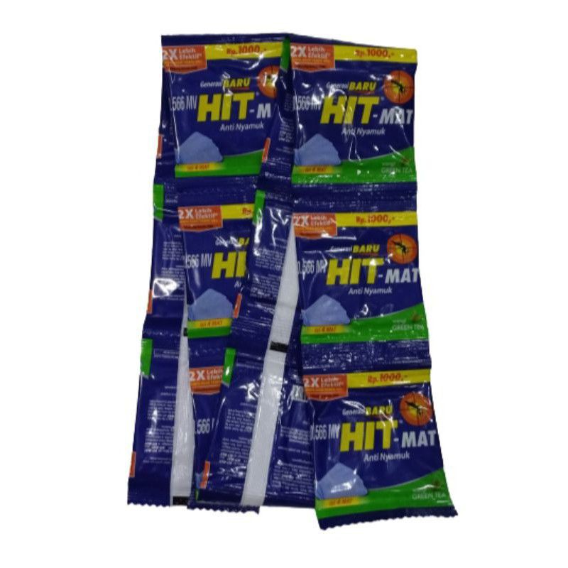 Hit Mat Elektrik Renteng (isi 12sachet @4lembar) Renceng Listrik Classic Greentea