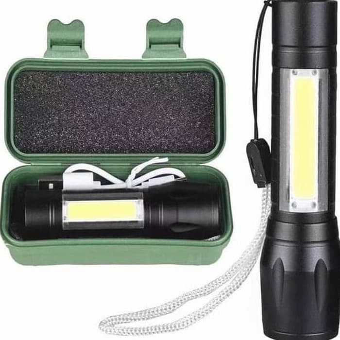 Terlaris!! Senter Swat Mini Zoom / Senter Police LED Super Terang Swat Police