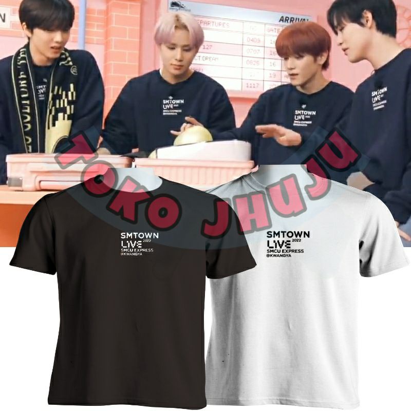 Baju Kaos NCT SMTown Live 2022 SMCU Express  kwangya logo tengah // NCT Red Velvet Aespa Shinee