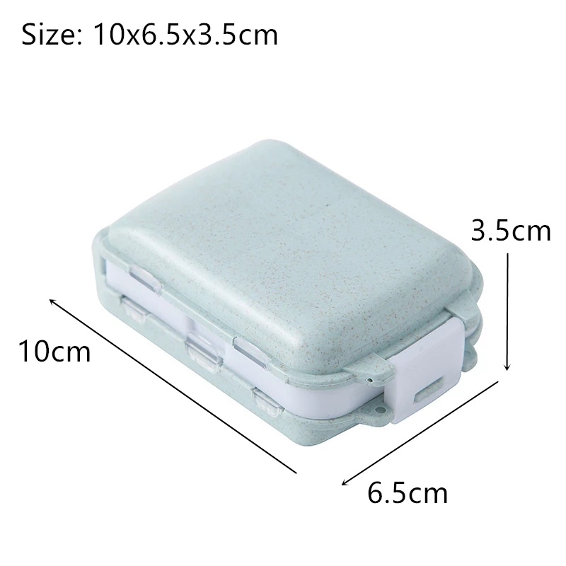 8 Grids Medical Tablet Storage Medicine Case/Folding Three-layer Type Pill Storage  Box/Compact And Portable Classified Mini Medical Kit Pill Storage Box/ 7 Day Travel Pill Case