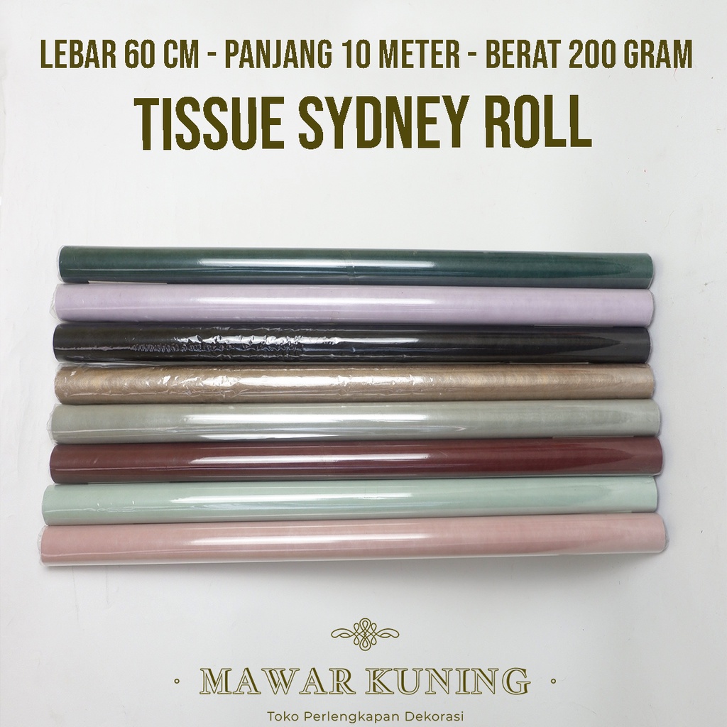 

[ 60 CM x 10 M ] Tissue Sydney Roll / Tissue Bunga Buket