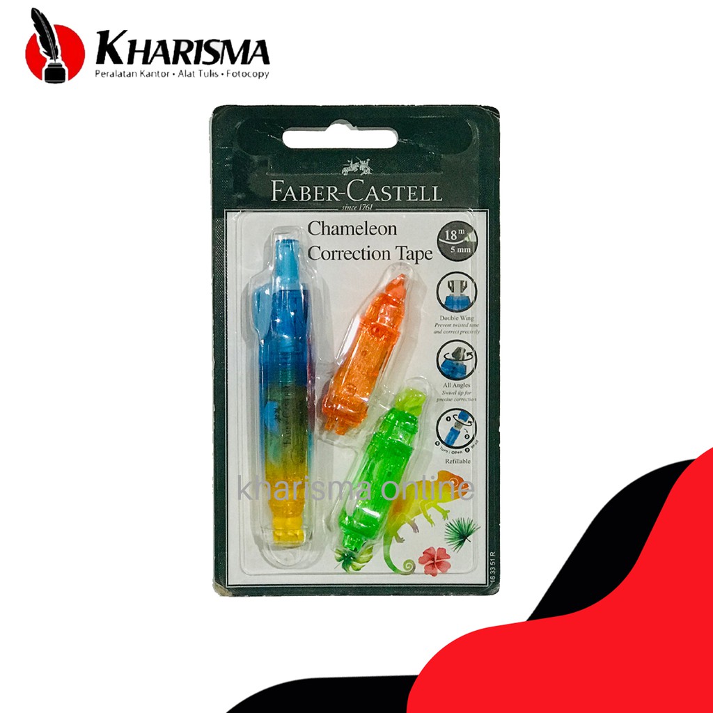 

Faber-Castell Chameleon Correction Tape Tip-ex Tipex Tip-X Stipo