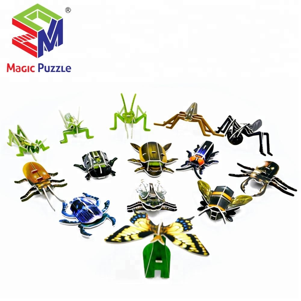 Puzzle 3D Bentuk Serangga - INSECT IN LIFE - Mainan Edukasi B368-17