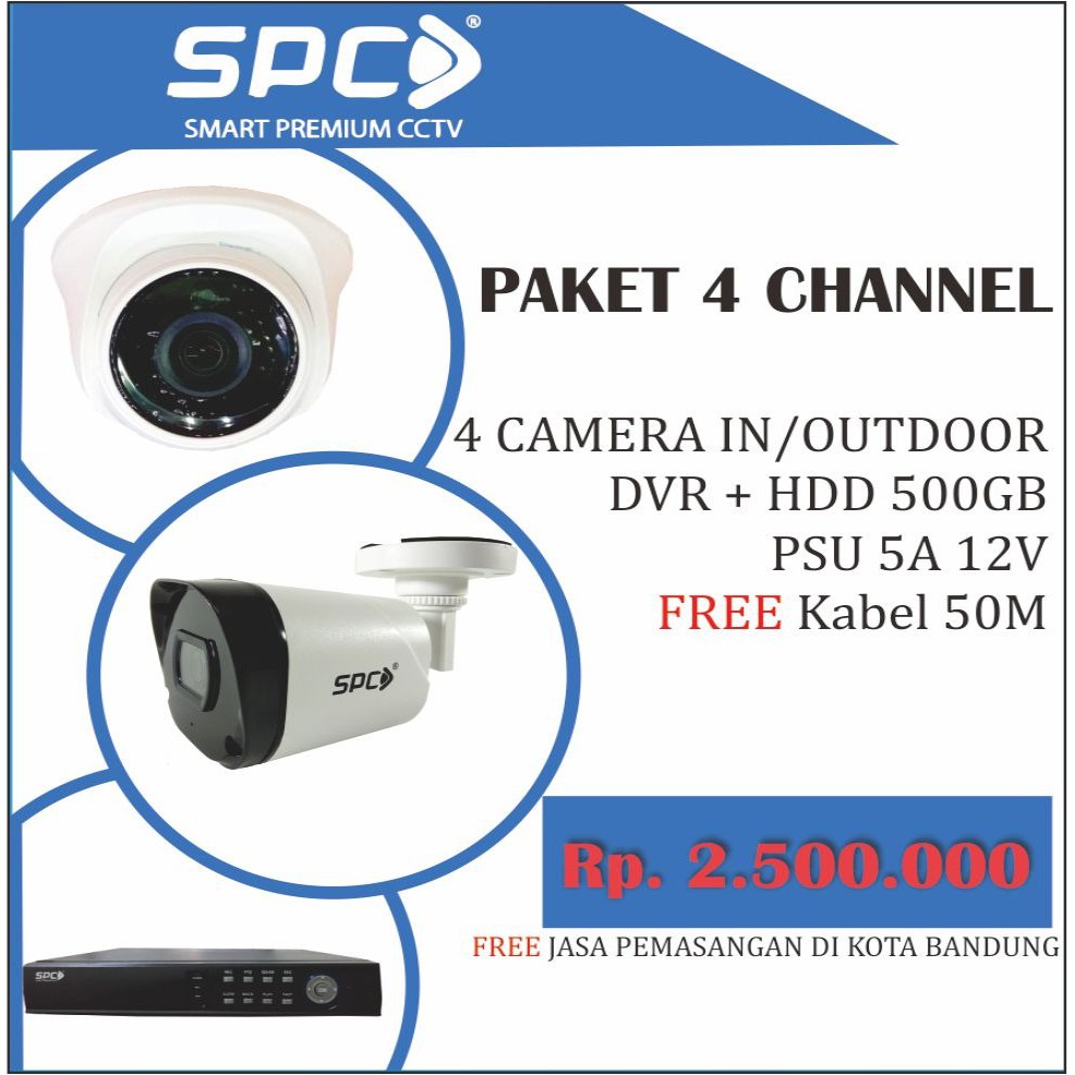 Paket CCTV 4 CH SPC