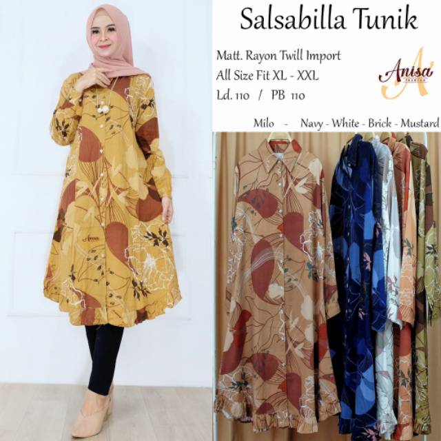 Salsabila Tunik/Tunik Motif