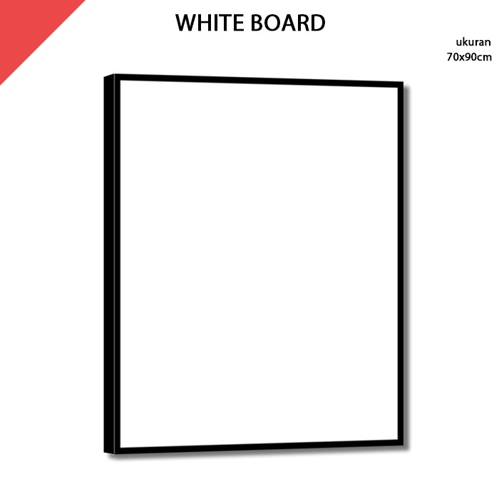 

Papan Tulis Putih White Board 70x90 cm