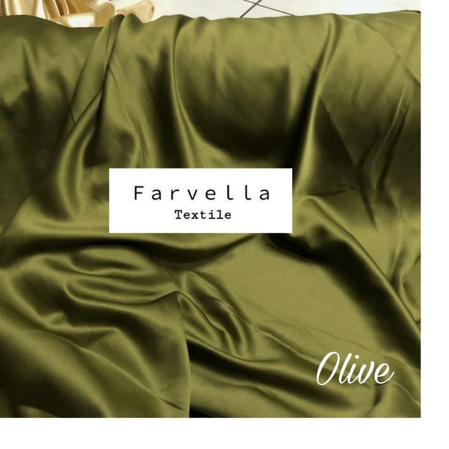 ✨ 1 Meter Kain Satin Velvet / Sateen Velvet Silk Premium by Farvella Textile