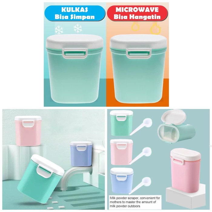 Kotak Penyimpanan Multifungsi Tempat Susu/Snack/Buah portable 800ML