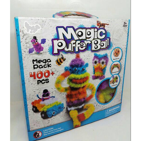 MAINAN EDUKASI MAGIC PUFFER BALL / BUNCHEM 400 pcs