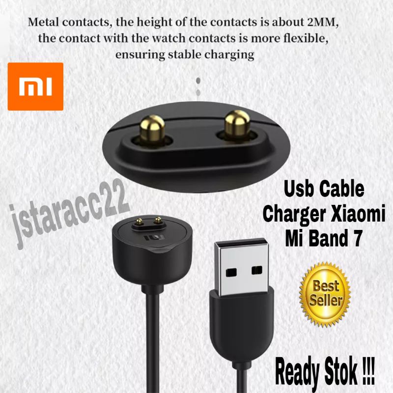 CHARGER BAND7 ORIGINAL XIAOMI MI BAND7 BAND 7 CASAN USB MAGNETIC MIJOBS MIBAND7