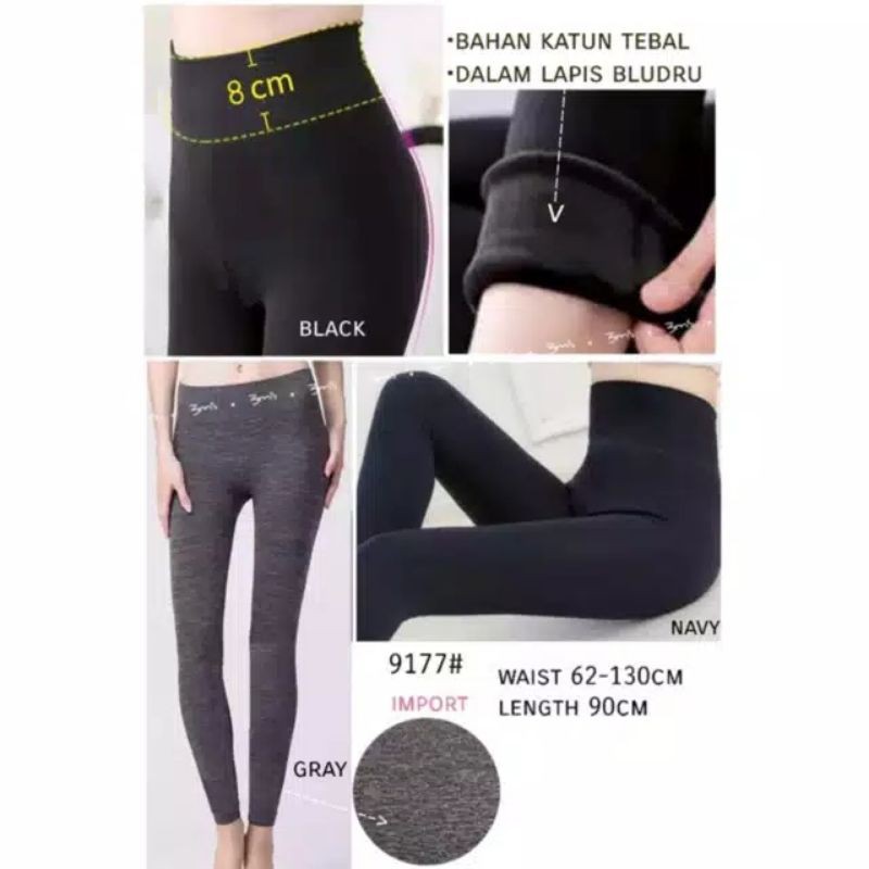 LEGGING IMPORT FLEECE SUPER JUMBO BIG SIZE XXXL BB100+