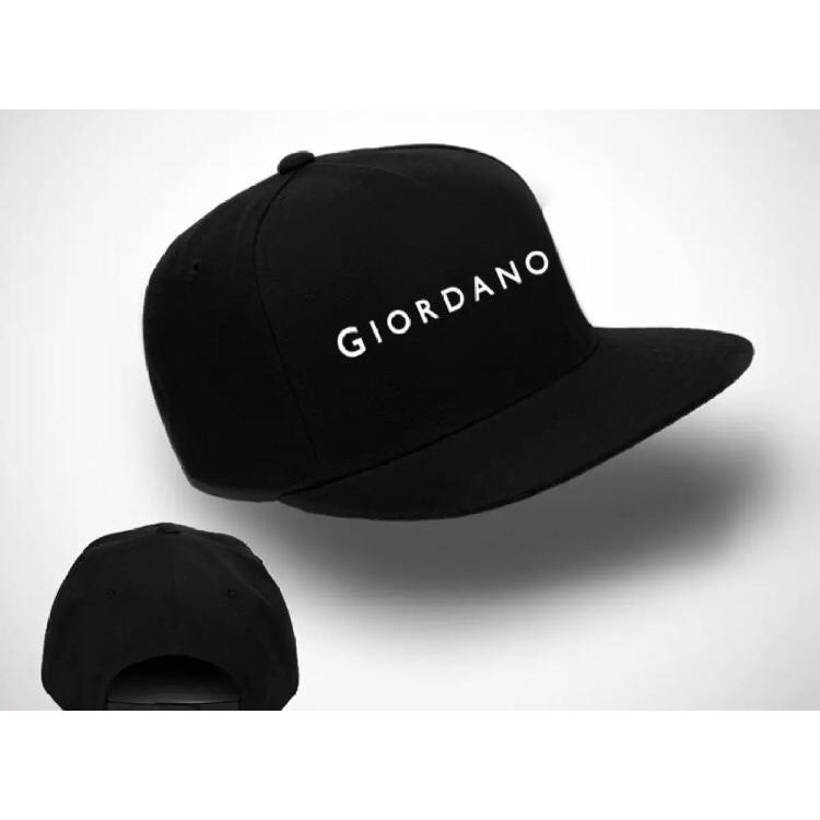 Topi Pria Distro / Aksesoris Fashion / Topi Snapback Giordano white Premium