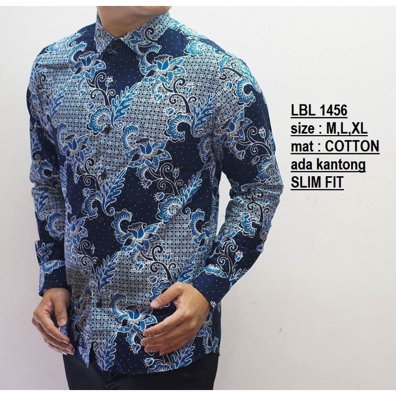 KEMEJA BATIK PRIA SLIM FIT BAJU BATIK SLIMFIT CVL 45