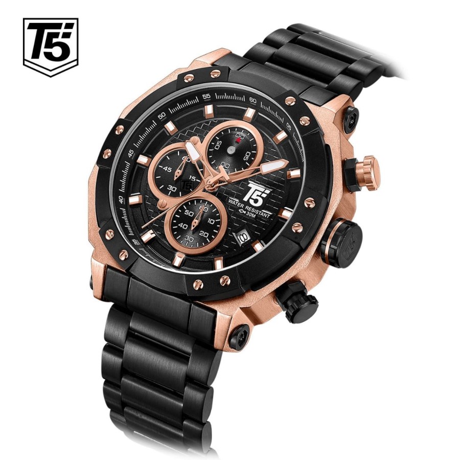 Sale Jam Tangan T5 H3631 Quartz Analog Strap Stainless Jam Tangan Pria Branded Limited Edition Garan