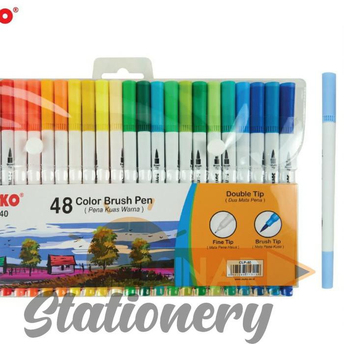 

PROMO - Spidol 48 colour brush pen clp-40 joyko