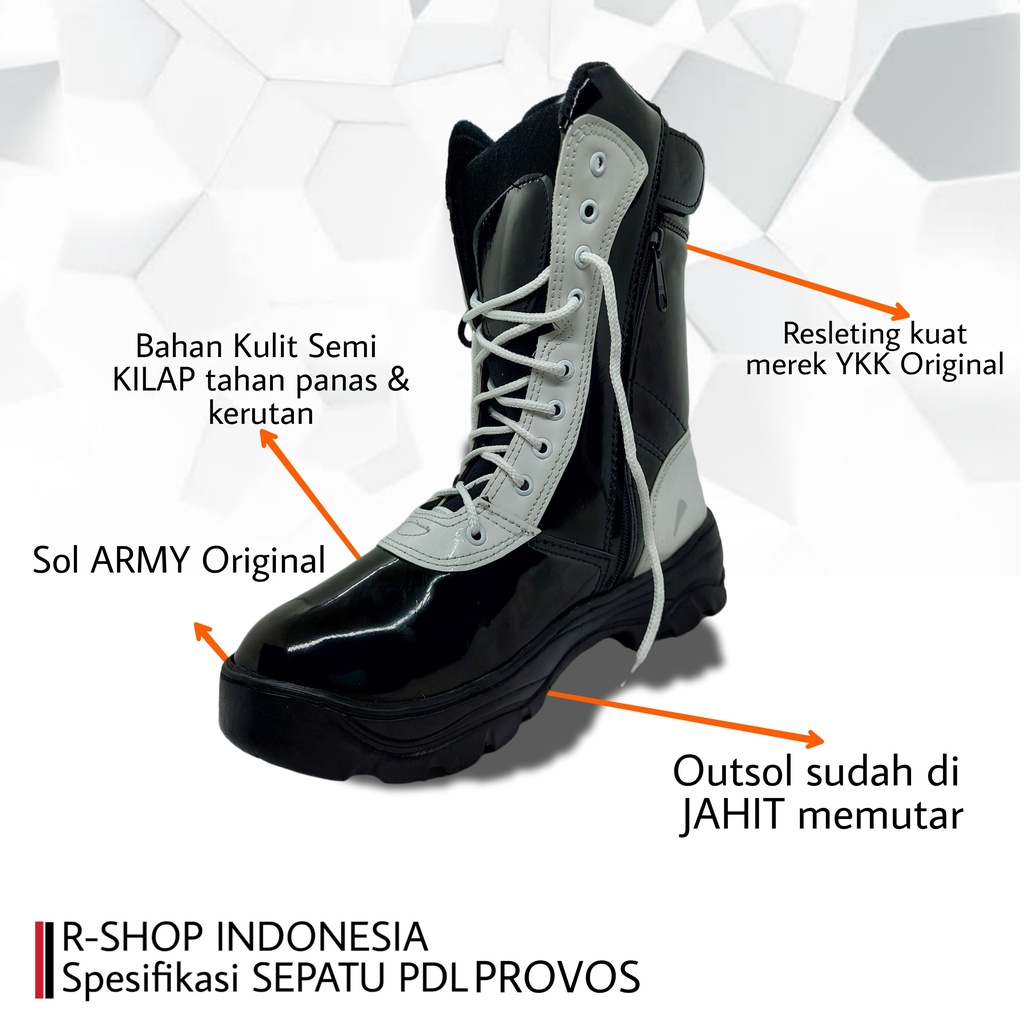 SEPATU PDL PROVOS POLRI AU AL SEPATU DINAS PKD SEPATU PDL BANSER SEPATU PDL PEMUDA PANCASILA