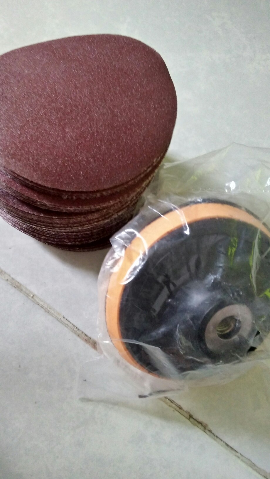 Amplas Bulat Velcro 4 Winson / Amplas Tempel4 Winson 100% Ori Paper 60 80 100 120 150 180