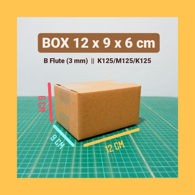 

kardus karton box polos uk. 12x9x6 cm, single wall tebal 3mm